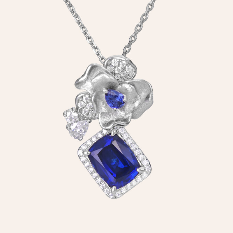 Camellia Sapphire Necklace